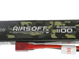 BATTERIE AIRSOFT GEN ACE LIPO 11.1 V 25C 3S1P 1100MAH