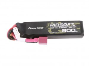 BATTERIE LIPO 11.1V 800MAH 25C 1 ÉLÉMENT T-DEAN GENSPOW
